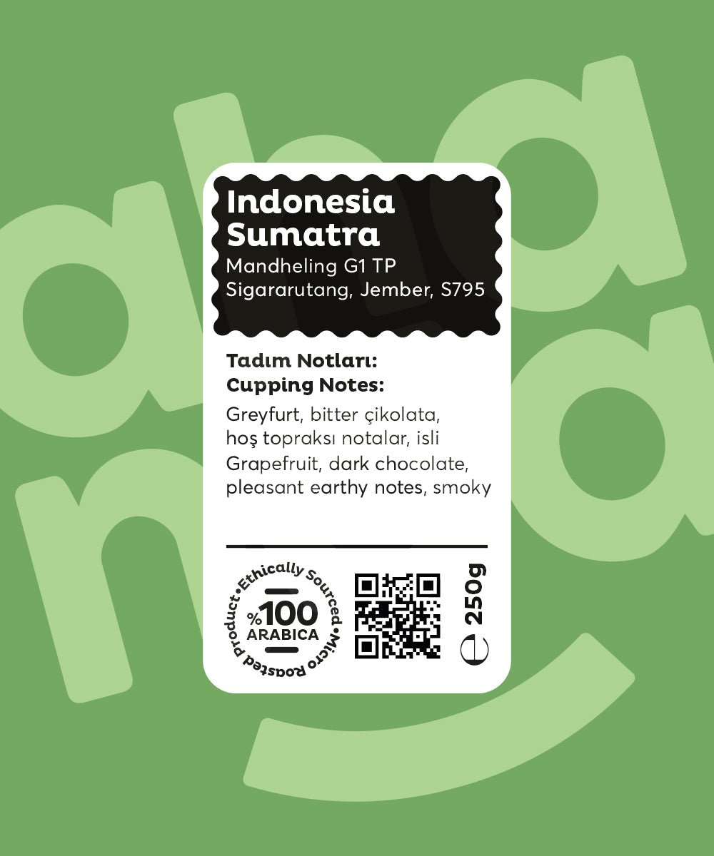 Indonesia Sumatra Mandheling G1 TP - Nitelikli Kahve 250g - Ahanda Kahve