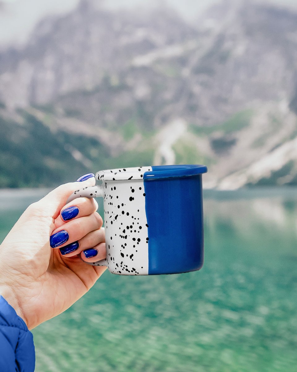 Blu Emaye Kupa 350cc - Ahanda Kahve