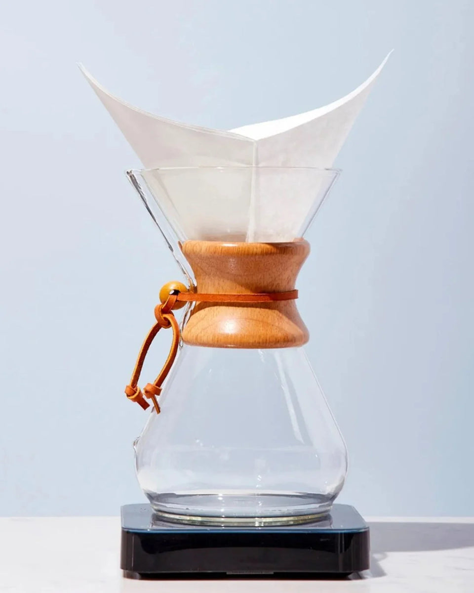 Chemex 4 Cup Ahşap Tutacaklı Kahve Demleme Ekipmanı - Ahanda Kahve