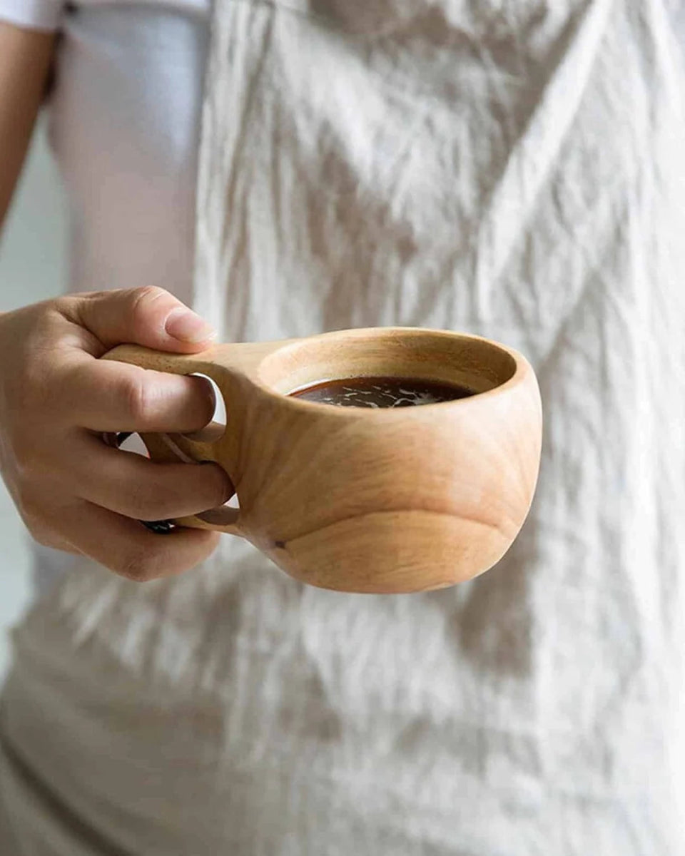 Kuksa (Guksi) Kupa - Segesta Modeli %100 El Yapımı - Ahanda Kahve