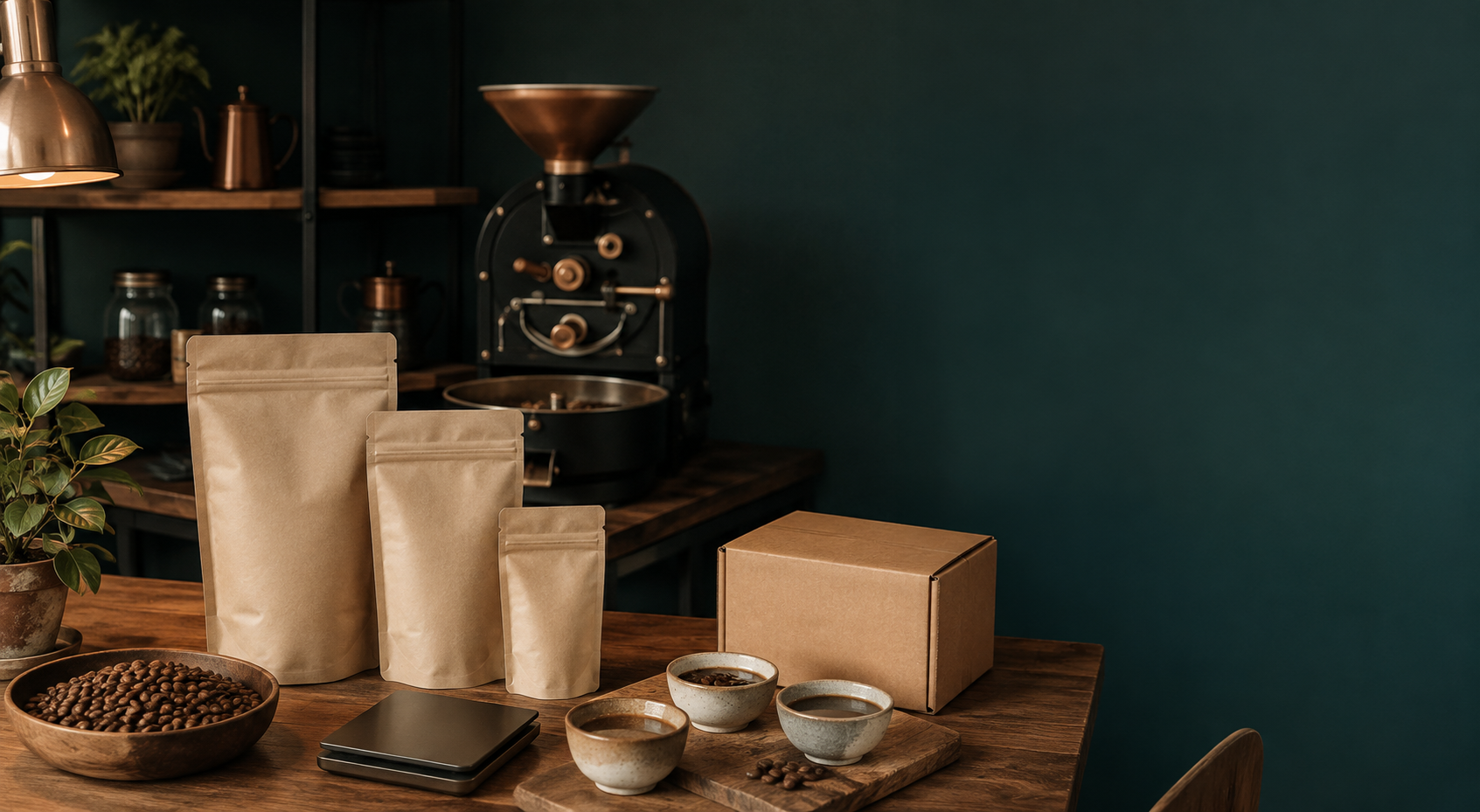 Small-batch coffee roasting and low MOQ private label packaging at Ahanda