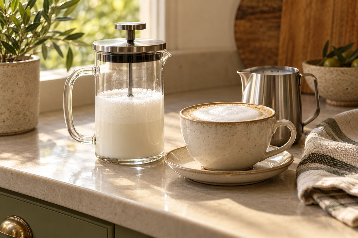 French Press ile Süt Köpüğü Nasıl Yapılır?