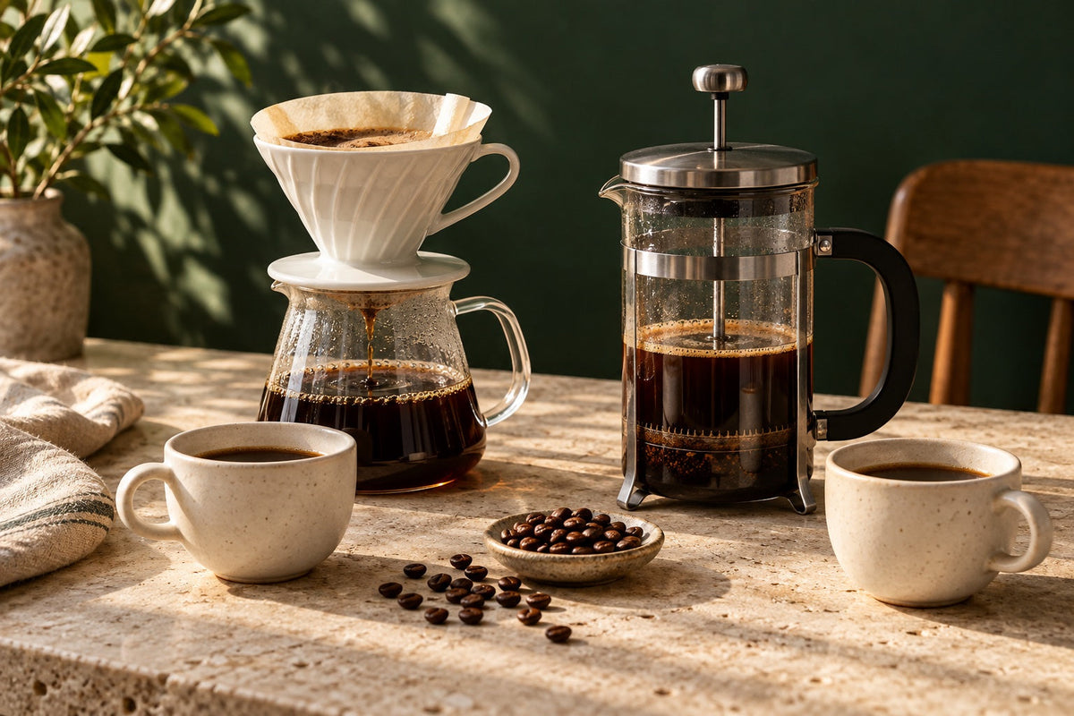 V60 mı French Press mi? Demleme yöntemlerini karşılaştırma