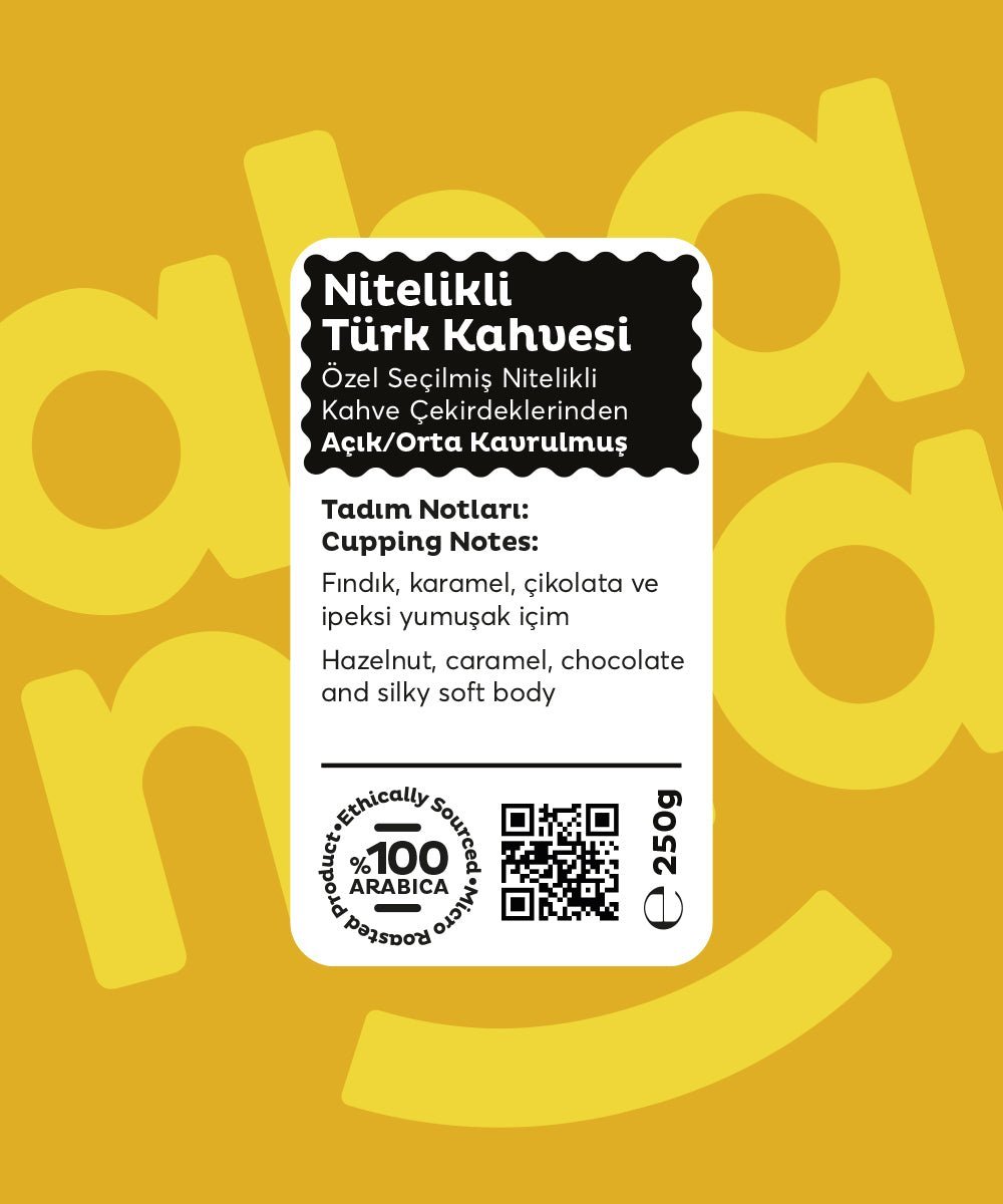 Nitelikli Türk Kahvesi - Açık Kavrum 250g - Ahanda Kahve