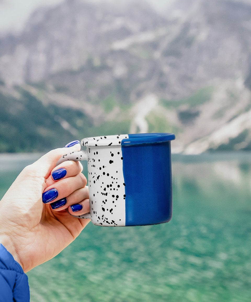 Blu Emaye Kupa 350cc - Ahanda Kahve