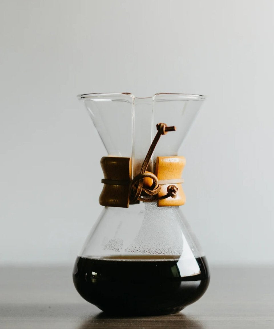 Chemex 4 Cup Ahşap Tutacaklı Kahve Demleme Ekipmanı - Ahanda Kahve