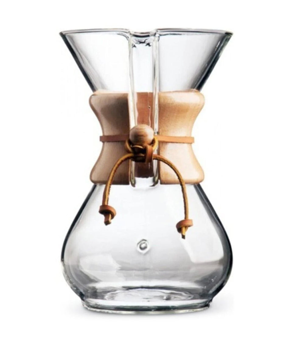 Chemex 4 Cup Ahşap Tutacaklı Kahve Demleme Ekipmanı - Ahanda Kahve