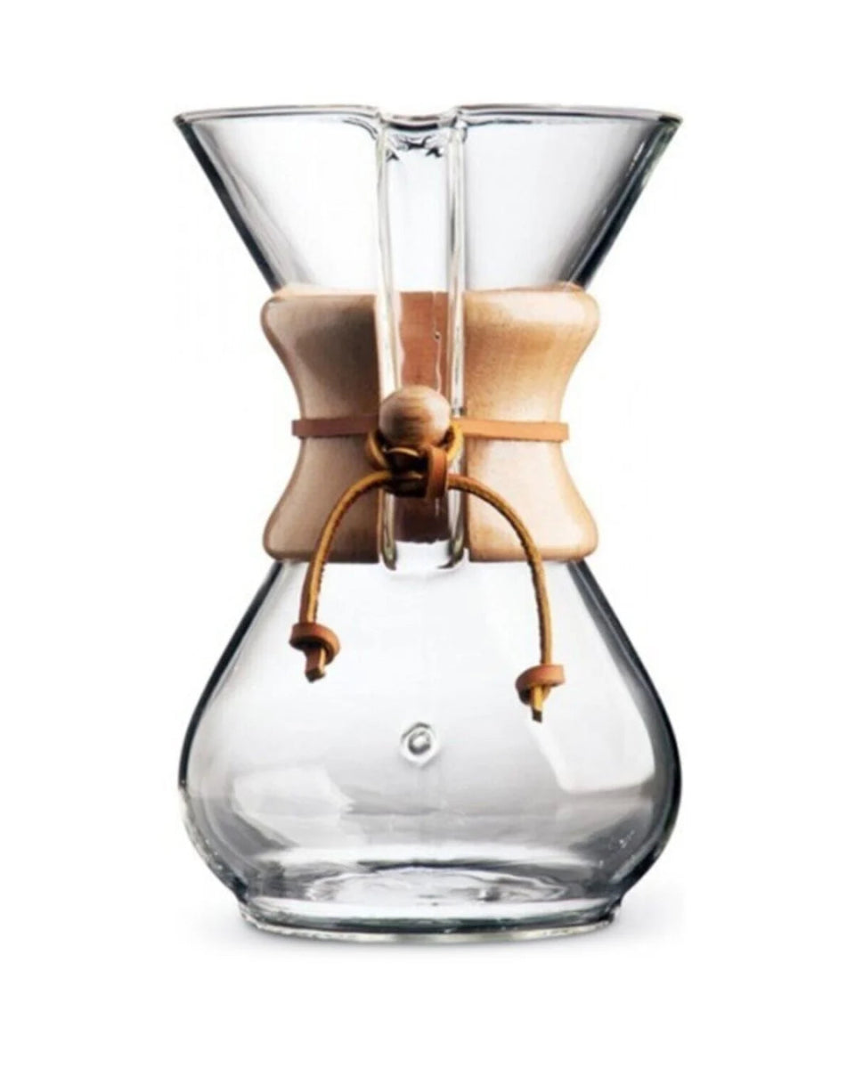 Chemex 4 Cup Ahşap Tutacaklı Kahve Demleme Ekipmanı - Ahanda Kahve