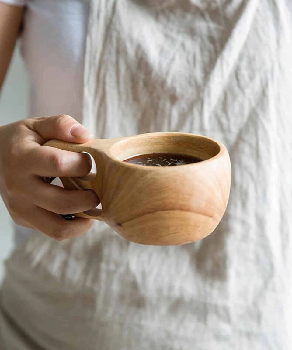 Kuksa (Guksi) Kupa - Segesta Modeli %100 El Yapımı - Ahanda Kahve